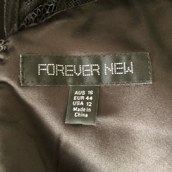 Forever New - Size 16 - Black Lace Sweetheart - Picture 4 of 4